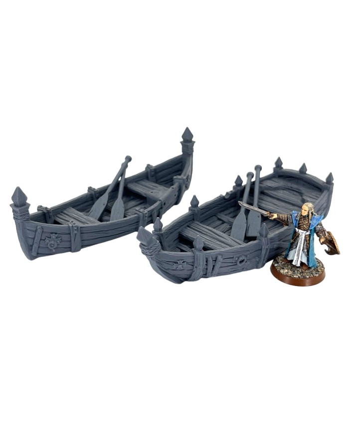 Row Boats of Hexengarde City (x2)|Tired World Studio|Mordheim Terrain