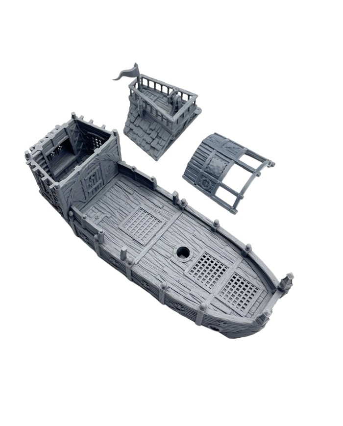 Howling Sun River Barge|Tired World Studio|Mordheim Terrain