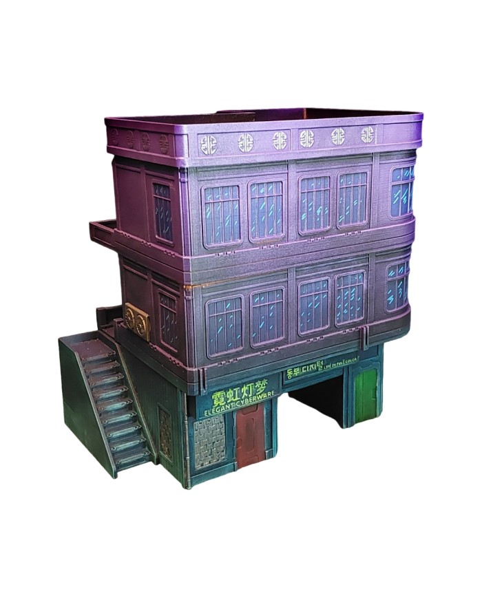 Edokanto's Apartaments|Corvus Game Terrain|Cyberpunk Buildings