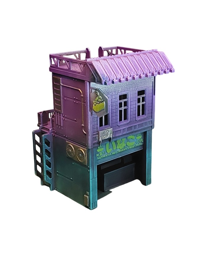 Casa de Comidas Locus de Edokanto|Corvus Game Terrain|Edificios Ciberpunk