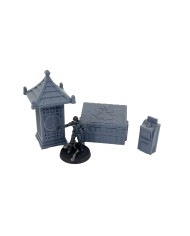 Cyberpunk Scatter Terrain - Set B|Corvus Game Terrain|Cyberpunk Scatter Terrain