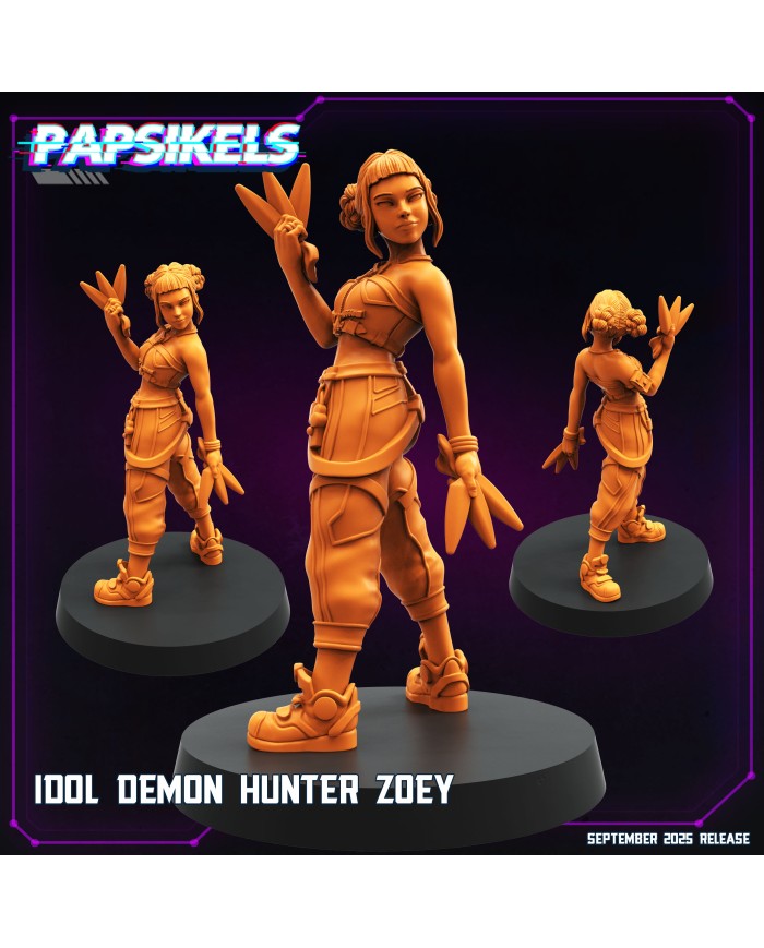 Ídolo Cazadora de Demonios Zoey - A|Papsikels Miniatures|Miniaturas K-Pop