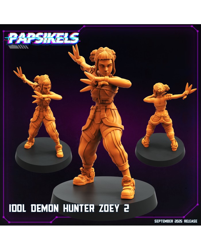 Ídolo Cazadora de Demonios Zoey - B|Papsikels Miniatures|Miniaturas K-Pop
