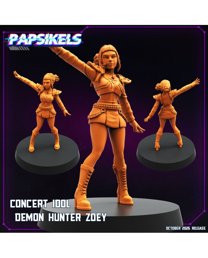 Concert Idol Demon Hunter Zoey|Papsikels Miniatures|K-Pop Miniatures
