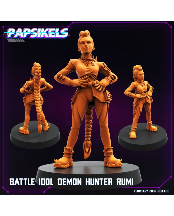 Battle Idol Demon Hunter Rumi|Papsikels Miniatures|K-Pop Miniatures