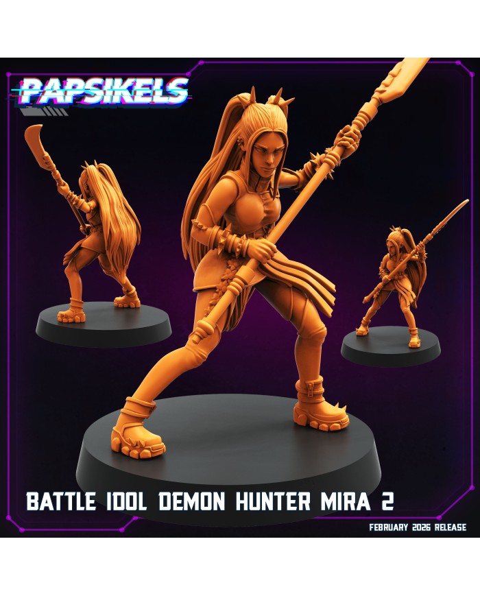 Ídolo de Batalla Cazadora de Demonios Mira - B|Papsikels Miniatures|Miniaturas K-Pop