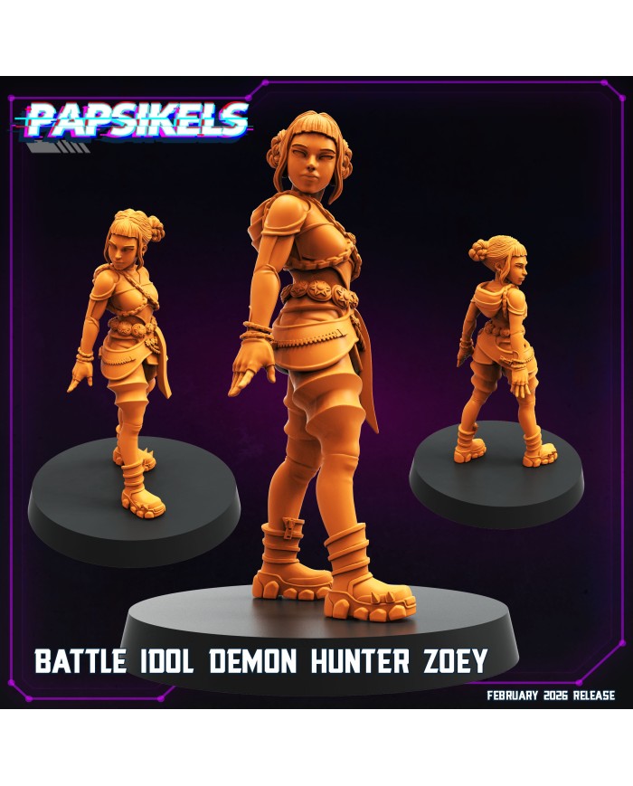 Battle Idol Demon Hunter Zoey|Papsikels Miniatures|K-Pop Miniatures