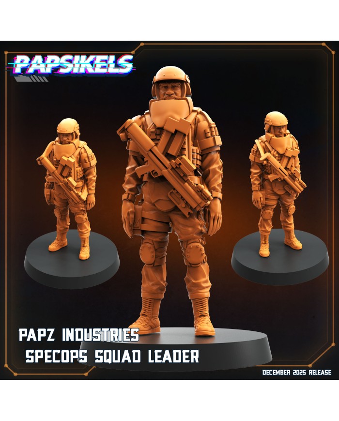 Líder de Escuadrón Specops de Papz Industries|Papsikels Miniatures