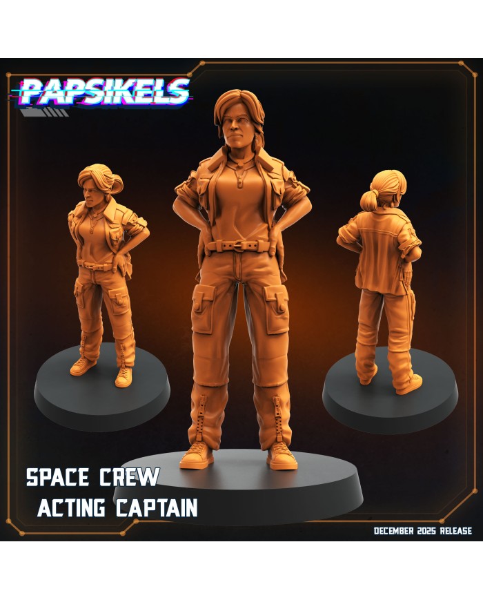 Capitana Interino de Tripulación Espacial|Papsikels Miniatures