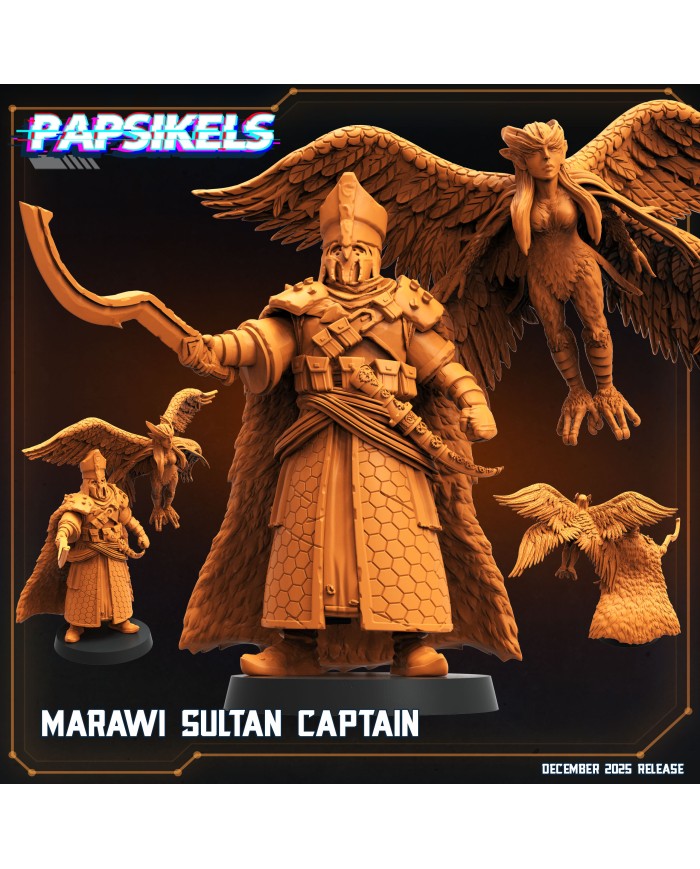 Capitán del Sultán Marawi|Papsikels Miniatures|Miniaturas Trench Crusade