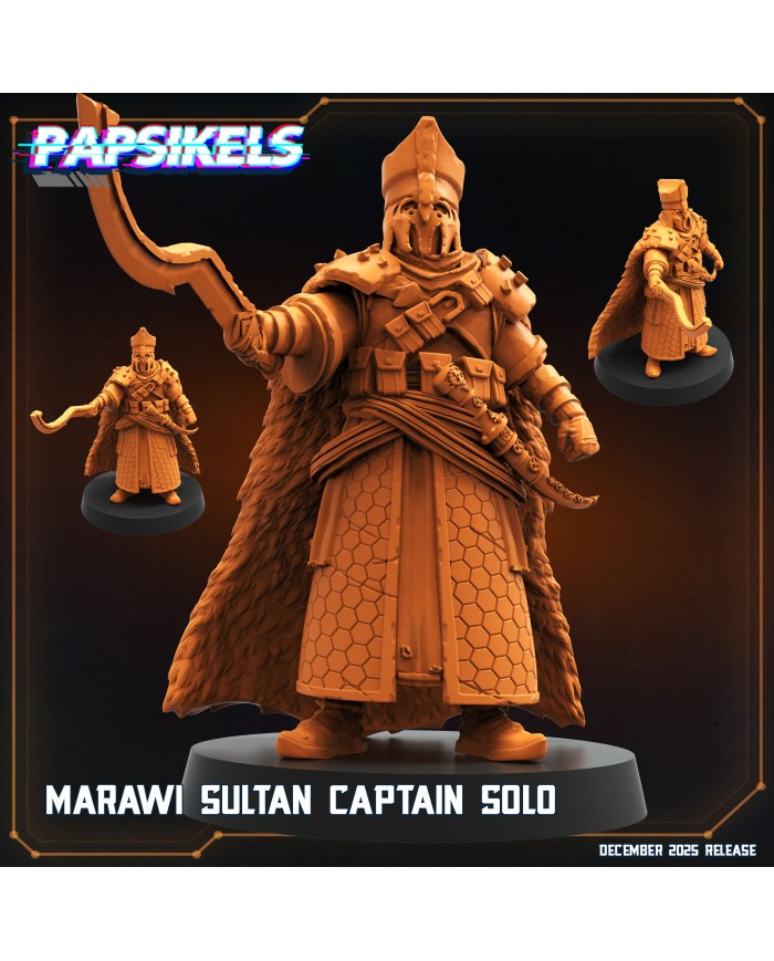 Marawi Sultan Captain Solo|Papsikels Miniatures|Trench Crusade Miniatures