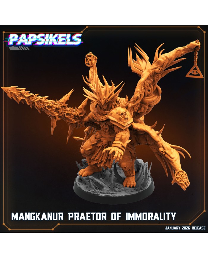 Mangkanur, Pretor de la Inmoralidad|Papsikels Miniatures|Miniaturas Trench Crusade