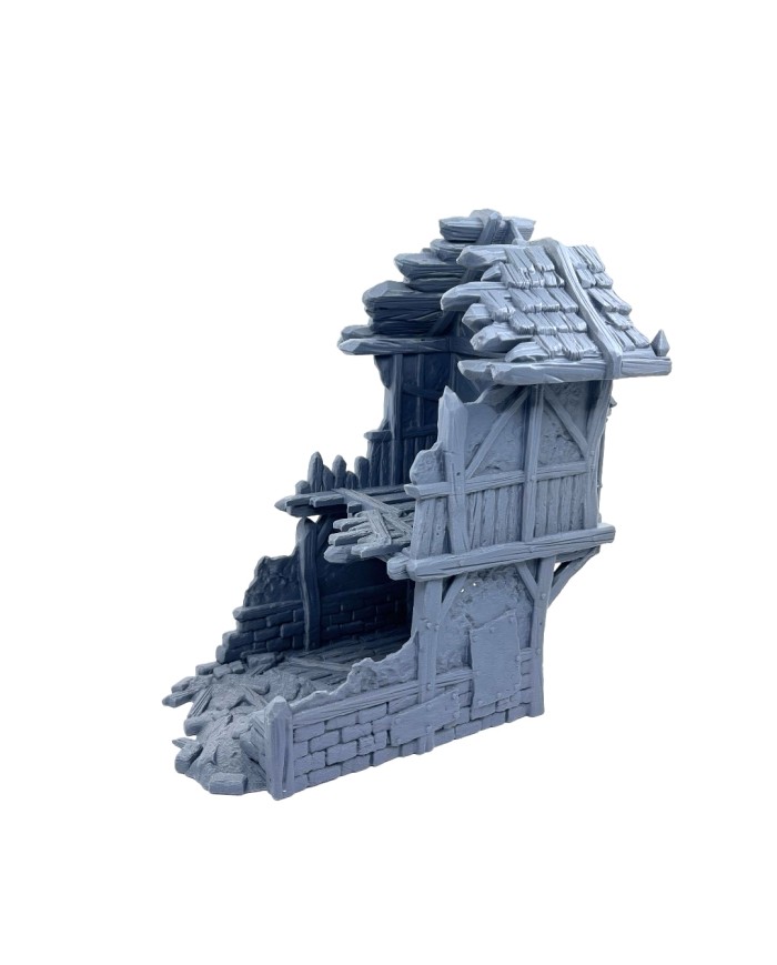 Ruinas de la Calle del Puerto 77 de Hexengarde - A|Tired World Studio|Escenografia Mordheim