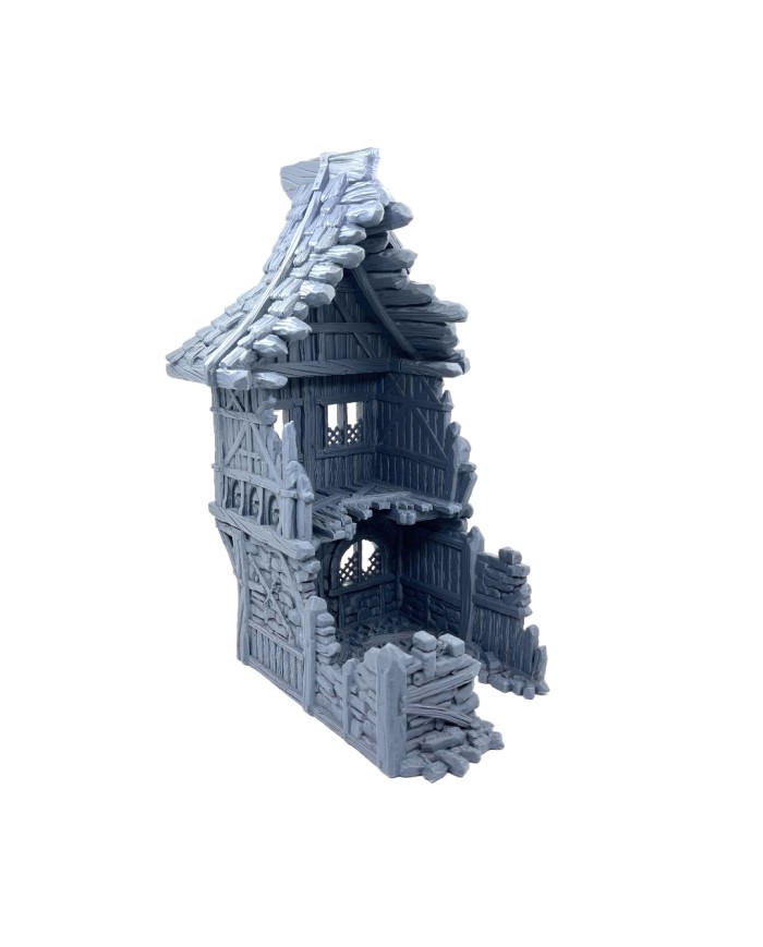 78 Upper Plaza Ruin of Hexengarde City - A|Tired World Studio|Mordheim Terrain