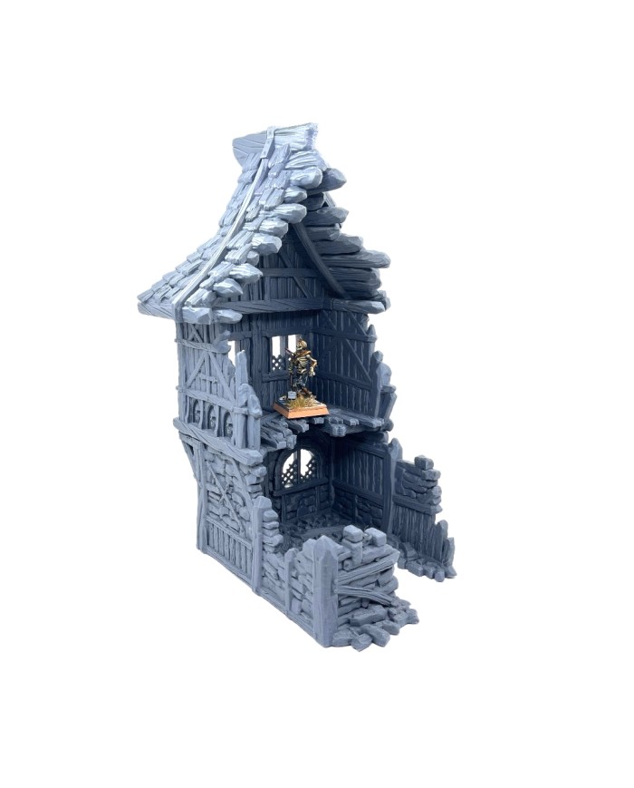 78 Upper Plaza Ruin of Hexengarde City - A|Tired World Studio|Mordheim Terrain