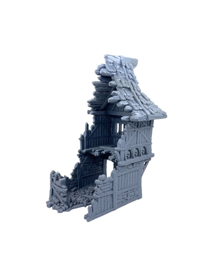 78 Upper Plaza Ruin of Hexengarde City - A|Tired World Studio|Mordheim Terrain