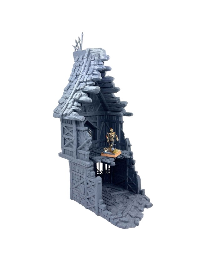 Ruinas de la Calle de la Colina Roja 80 de Hexengarde - A|Tired World Studio|Escenografia Mordheim