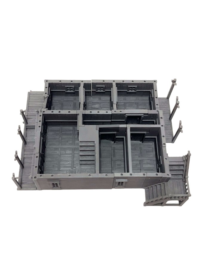 Large Hotel of Wild West|World of Pratheron|Wild West Terrain