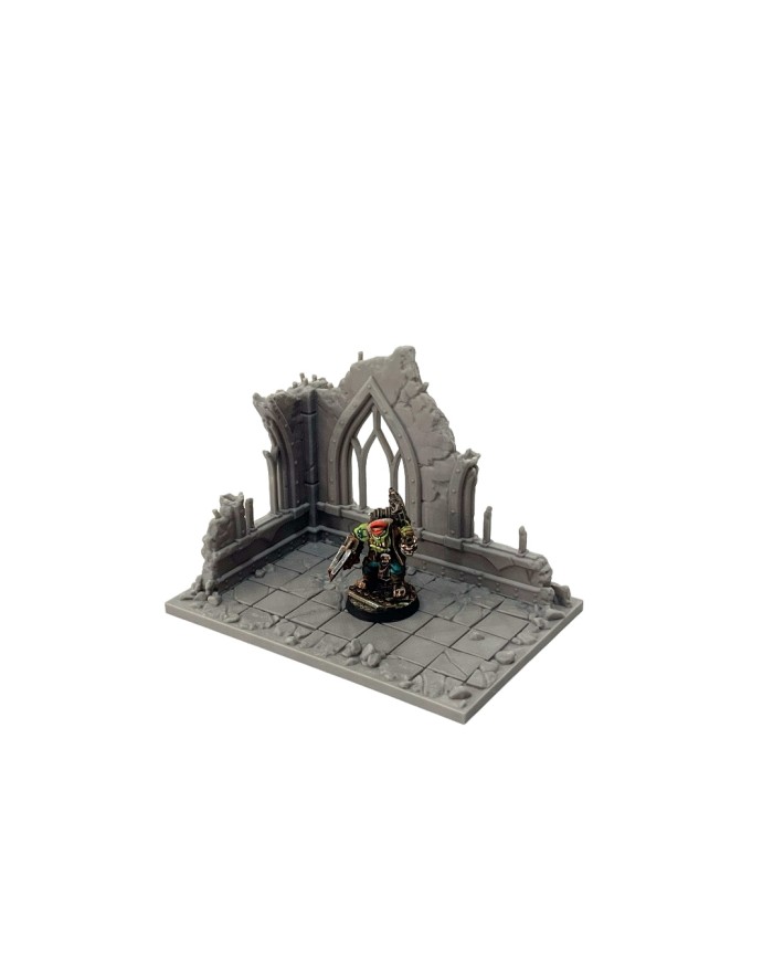 Ruinas del Imperio (6"x4") - A|Forbidden Prints|Escenografía Ruinas 40K