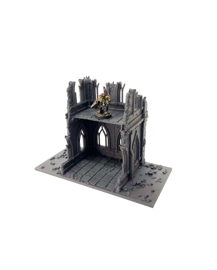 Ruinas del Imperio (10"x5") - A|Forbidden Prints|Escenografía Ruinas 40K