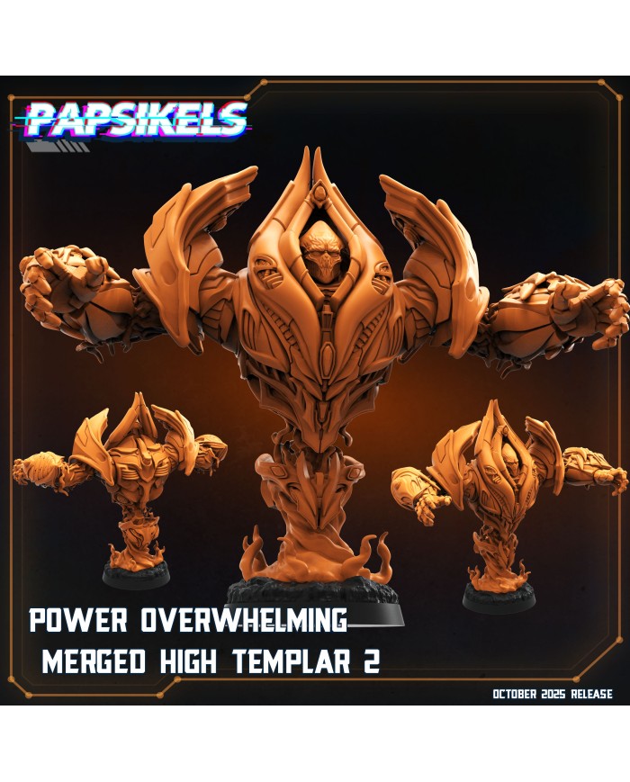 Power Overwhelming Merged High Templar 2|Papsikels Miniatures|Starcraft Miniatures