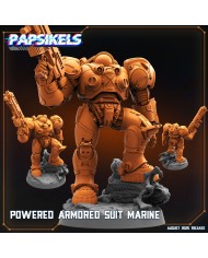 Powered Armored Suit Marine 1|Papsikels Miniatures|Starcraft Miniatures