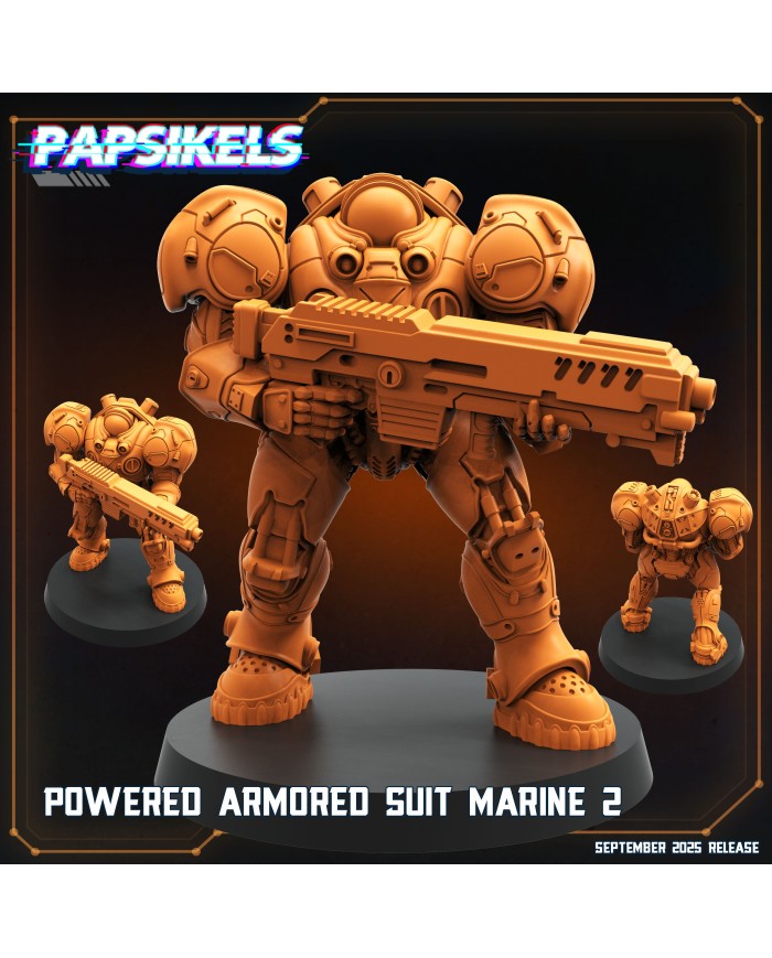 Marine Espacial con Traje Blindado - B|Papsikels Miniatures|Miniaturas Starcraft