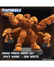 Marine Espacial con Traje Blindado - John Winter|Papsikels Miniatures|Miniaturas Starcraft