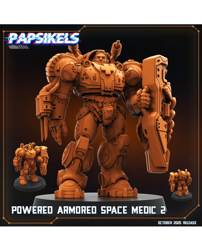 Marine Médico con Traje Blindado - B|Papsikels Miniatures|Miniaturas Starcraft