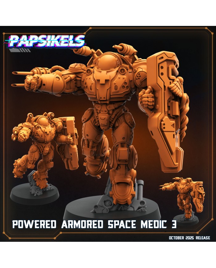 Powered Armored Space Medic 3|Papsikels Miniatures|Starcraft Miniatures