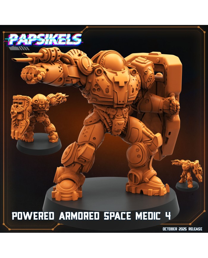 Marine Médico con Traje Blindado - D|Papsikels Miniatures|Miniaturas Starcraft