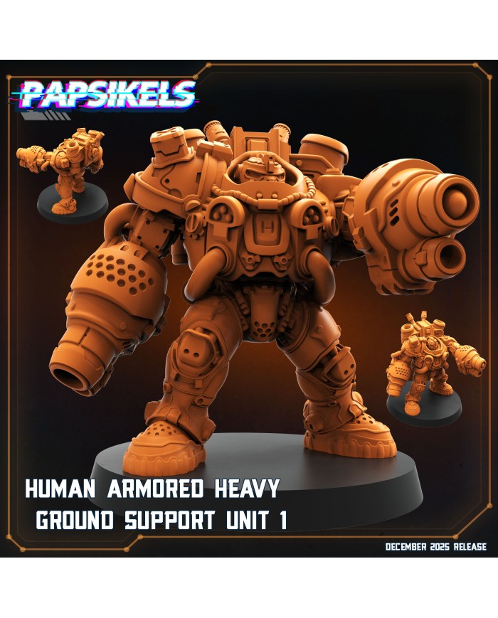 Unidad Humana Blindada Pesada de Apoyo Terrestre - A|Papsikels Miniatures|Miniaturas Starcraft