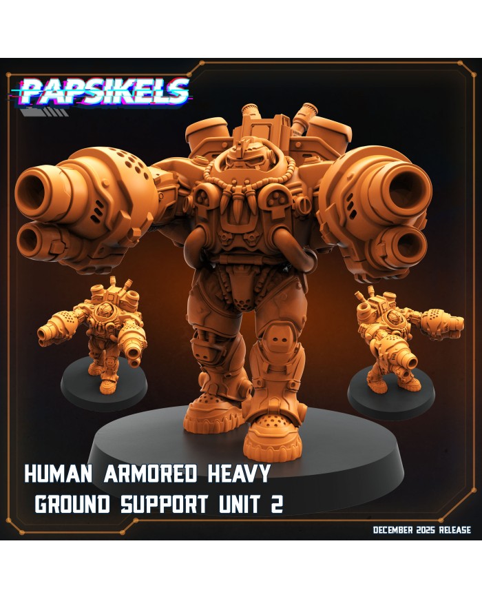 Unidad Humana Blindada Pesada de Apoyo Terrestre - B|Papsikels Miniatures|Miniaturas Starcraft