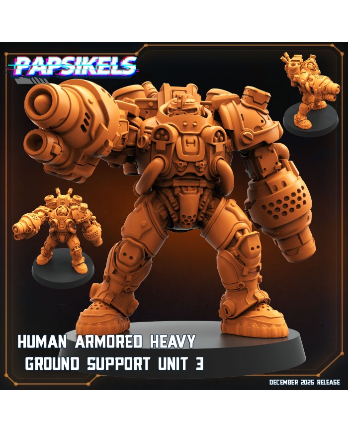 Unidad Humana Blindada Pesada de Apoyo Terrestre - C|Papsikels Miniatures|Miniaturas Starcraft