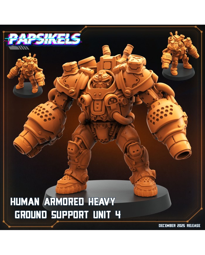 Unidad Humana Blindada Pesada de Apoyo Terrestre - D|Papsikels Miniatures|Miniaturas Starcraft