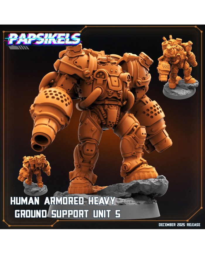Unidad Humana Blindada Pesada de Apoyo Terrestre - E|Papsikels Miniatures|Miniaturas Starcraft