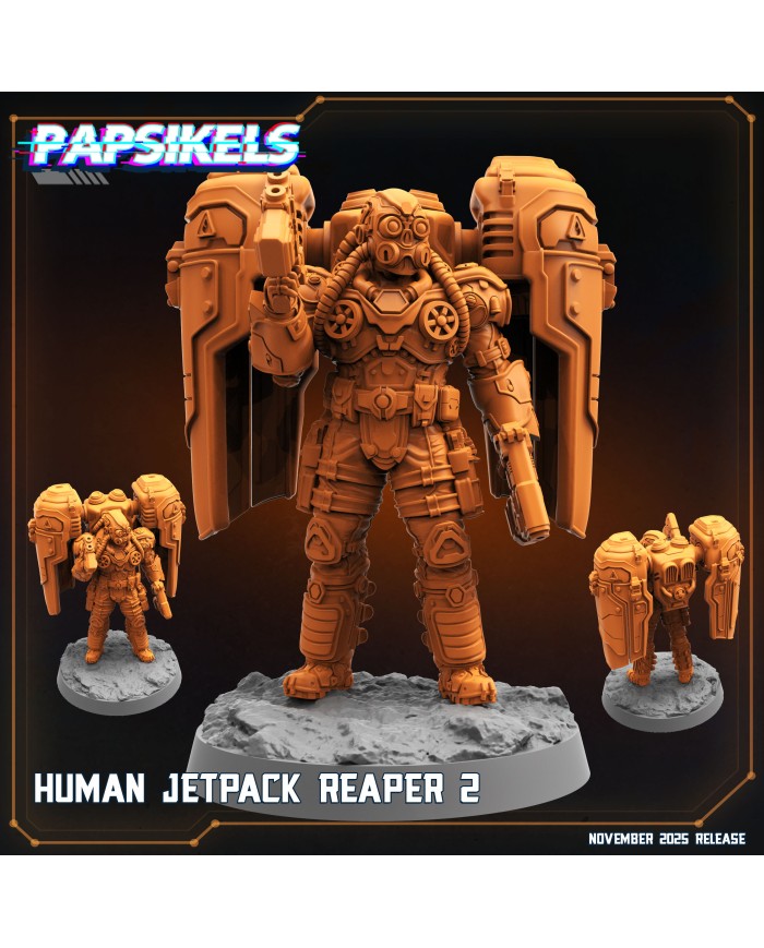 Human Jetpack Reaper 2|Papsikels Miniatures|Starcraft Miniatures