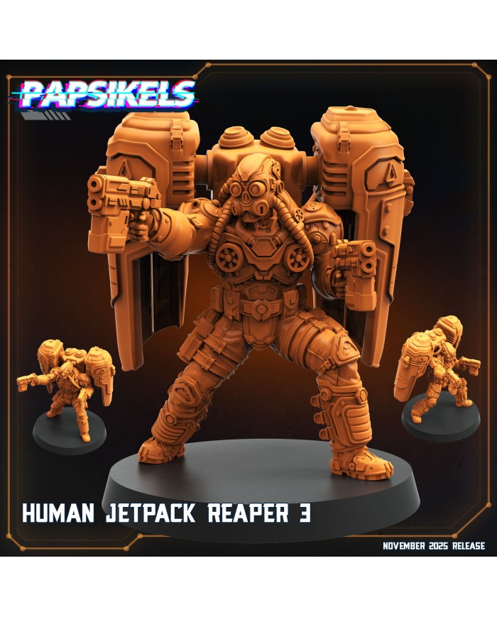 Human Jetpack Reaper 3|Papsikels Miniatures|Starcraft Miniatures
