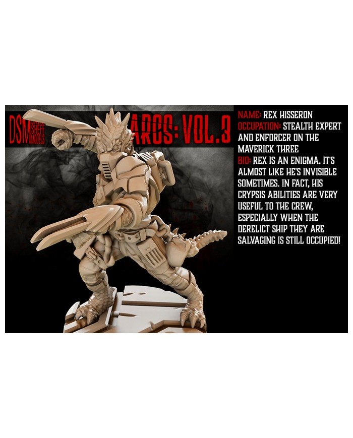 Rex Hisseron from Alien Scavengers|David Sheff Models|Biomorph Warbands