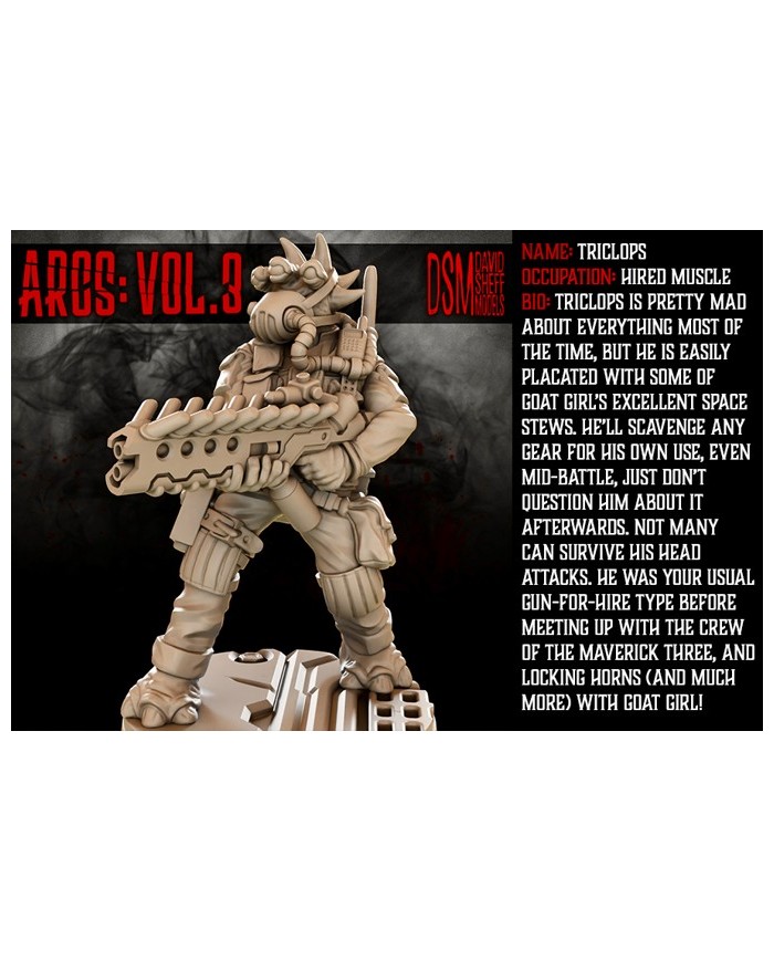 Triclops de los Carroñeros Alienígenas|David Sheff Models|Bandas de Biomorfos