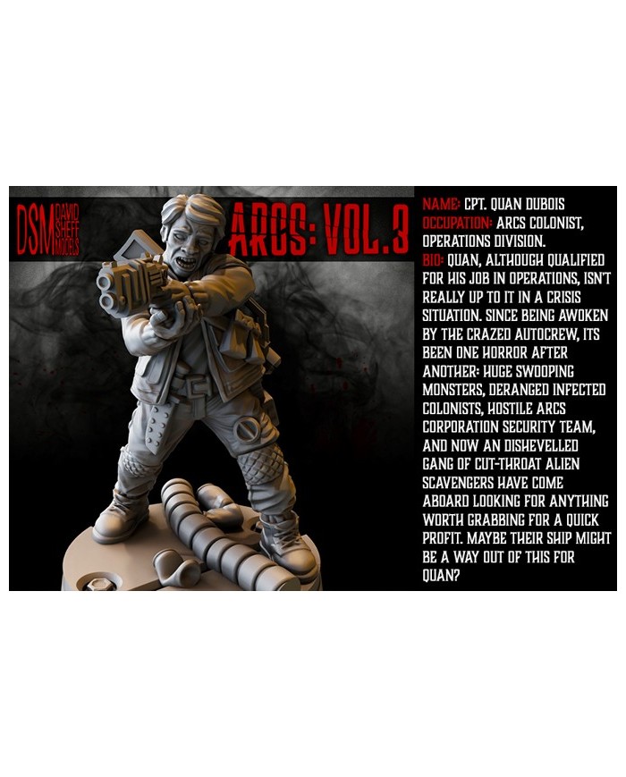 Cpt. Quan Dubois in Action|David Sheff Models|Settler Warbands