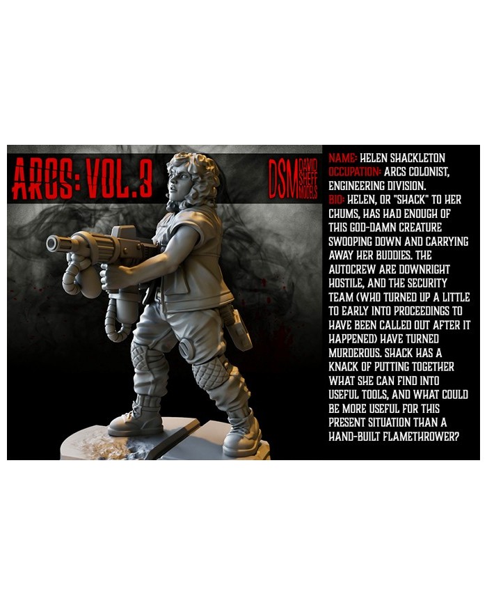 Helen Shackleton in Action|David Sheff Models|Settler Warbands