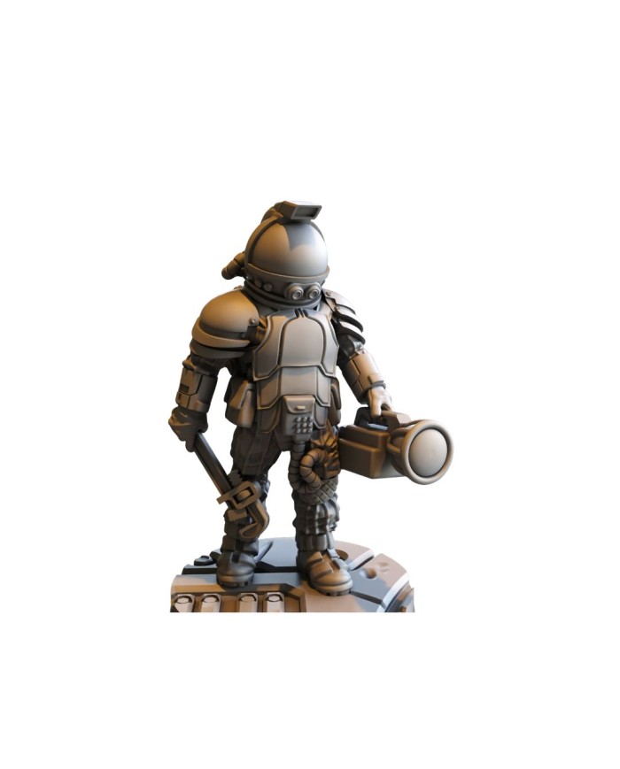 Colonist Working in a Spacesuit|David Sheff Models|Settler Warbands