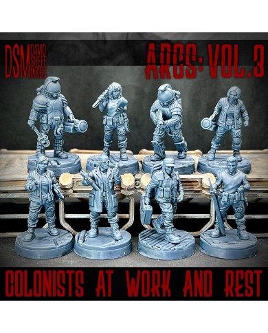 Colono con Traje Espacial en Acción