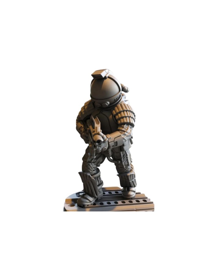 Colonist With Spacesuit in Action|David Sheff Models|Settler Warbands