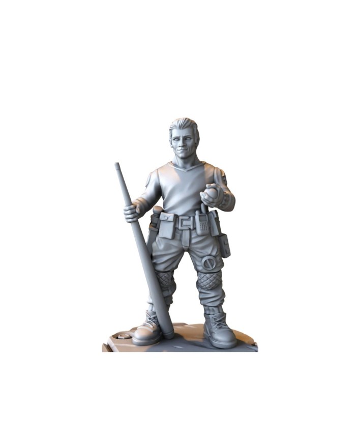 Colonist Playing Billiards|David Sheff Models|Settler Warbands