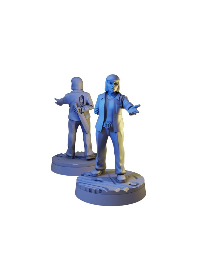 Jane Robot with Knife from the Autocrew|David Sheff Models|Robot Warbands