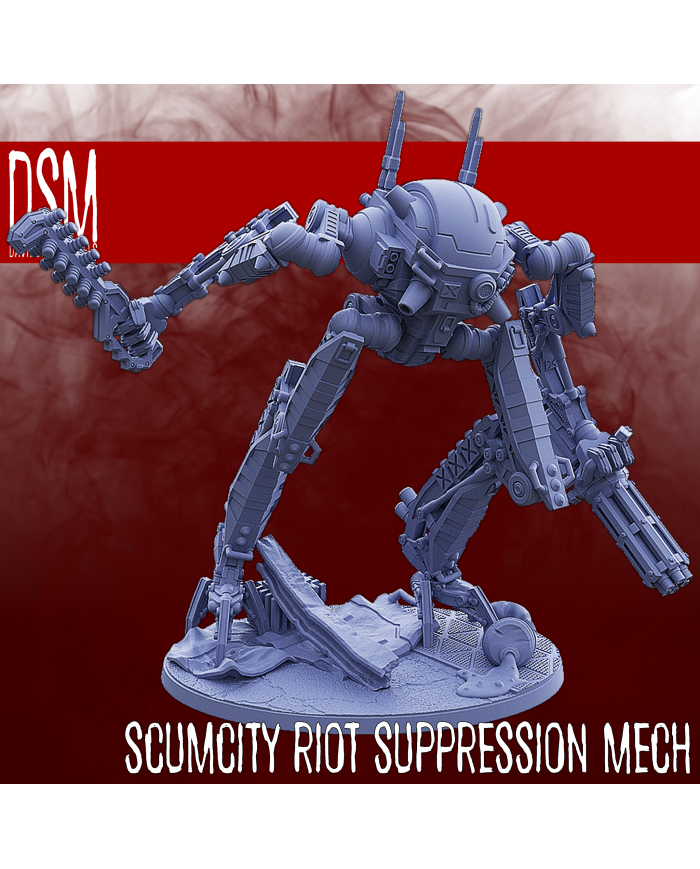 Mech Antidisturbios de Scum City|David Sheff Models|Bandas de Robots
