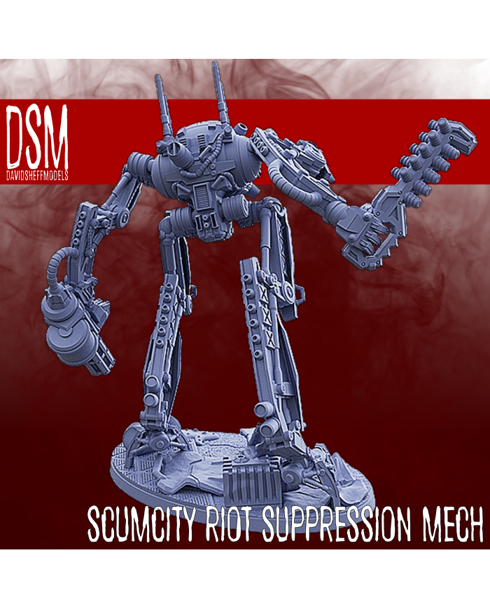 Mech Antidisturbios de Scum City|David Sheff Models|Bandas de Robots