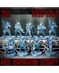 Corporation Security Squad Commander|David Sheff Models|Veteran Warbands